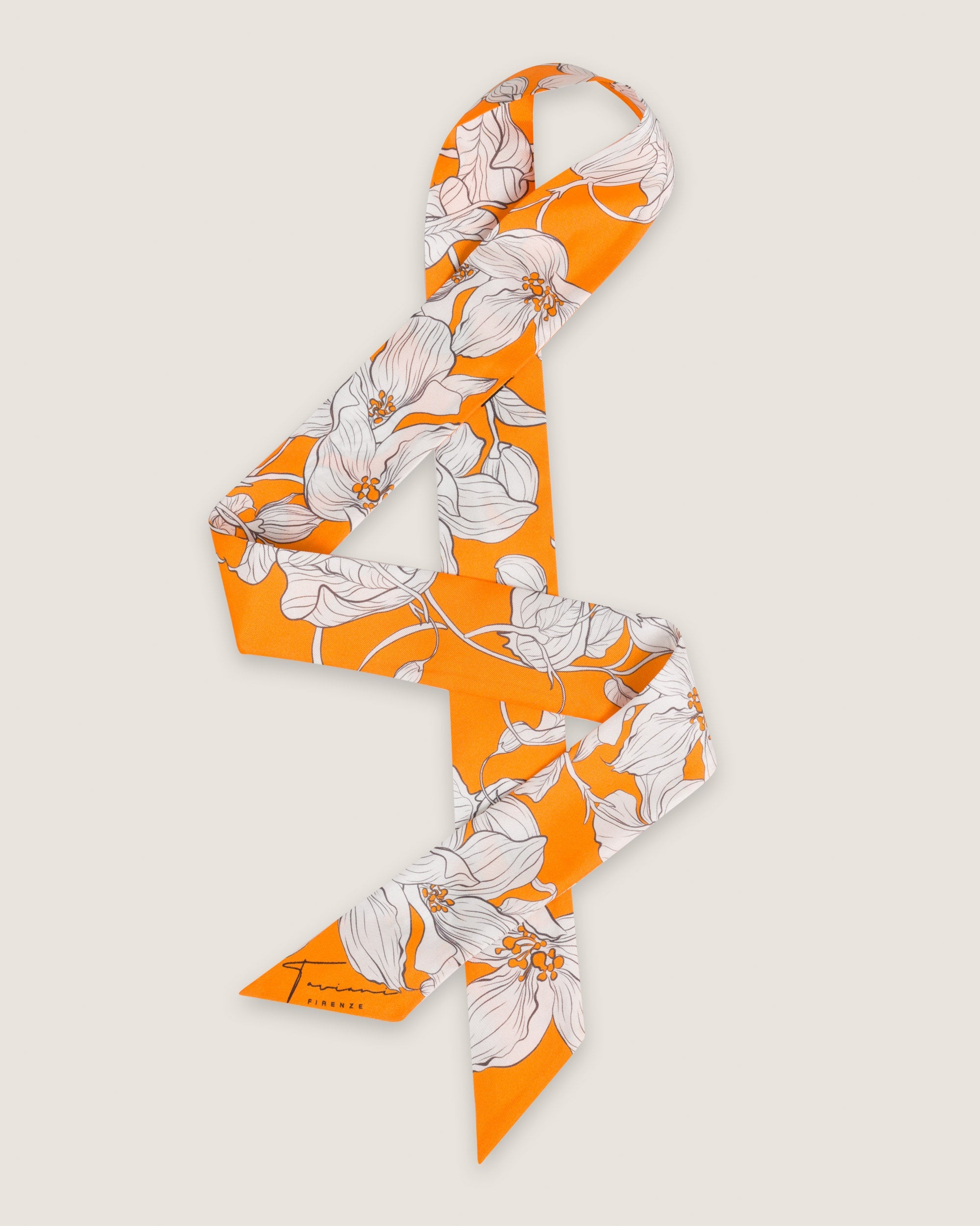 BAG SCARF TWILL GIGLIO ROSSO