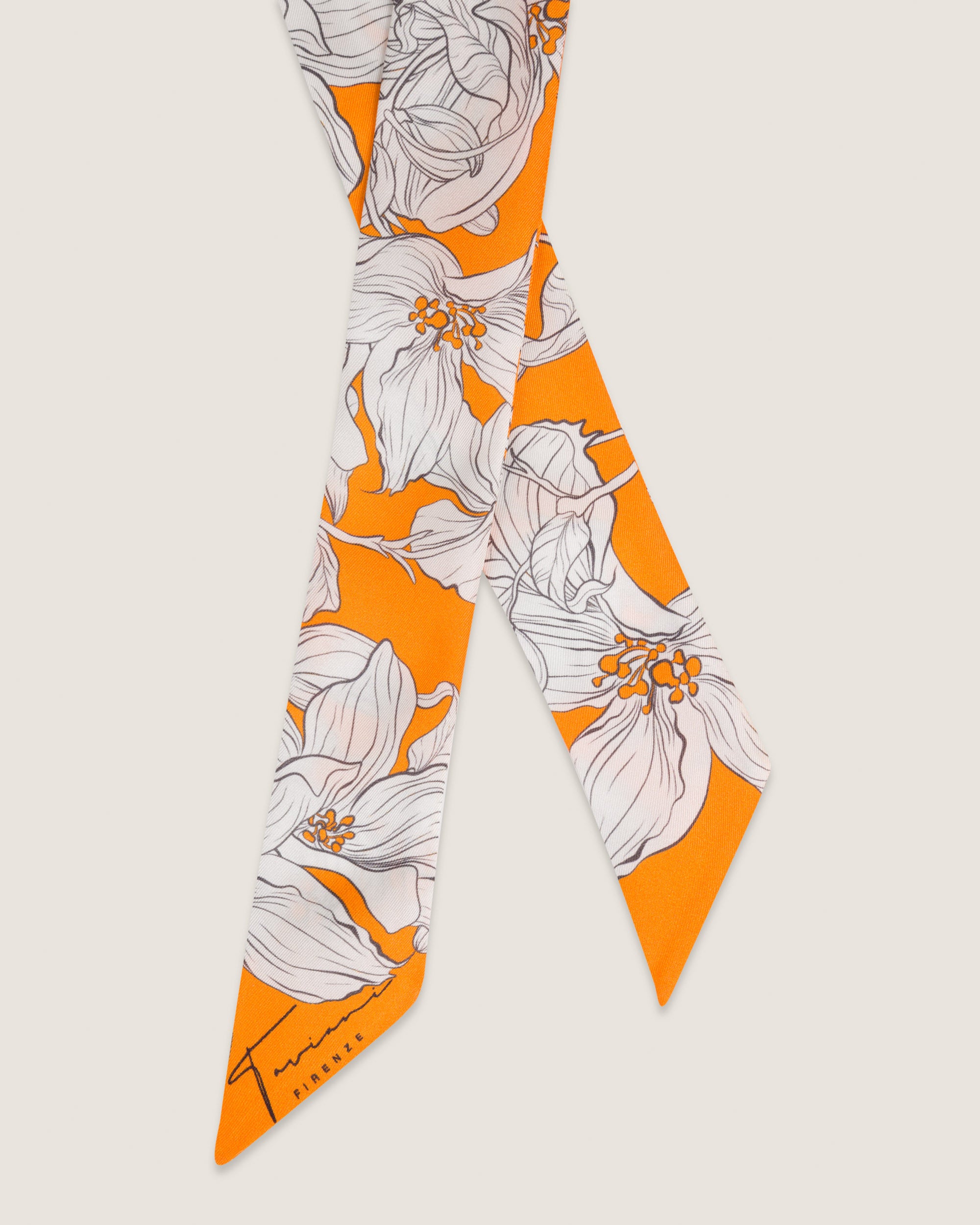 SILK SCARF GIGLIO ROSSO
